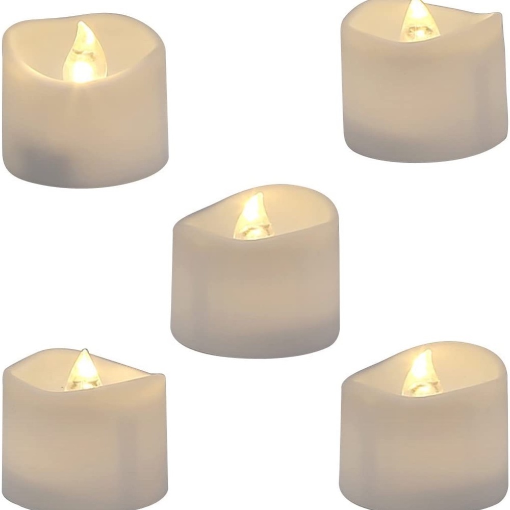 Flameless LED Tea Lights with Warm White Light